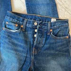 Levis 501 white oak cone denim